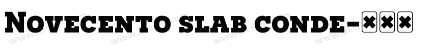 Novecento slab conde字体转换 Novecento slab conde字体转换